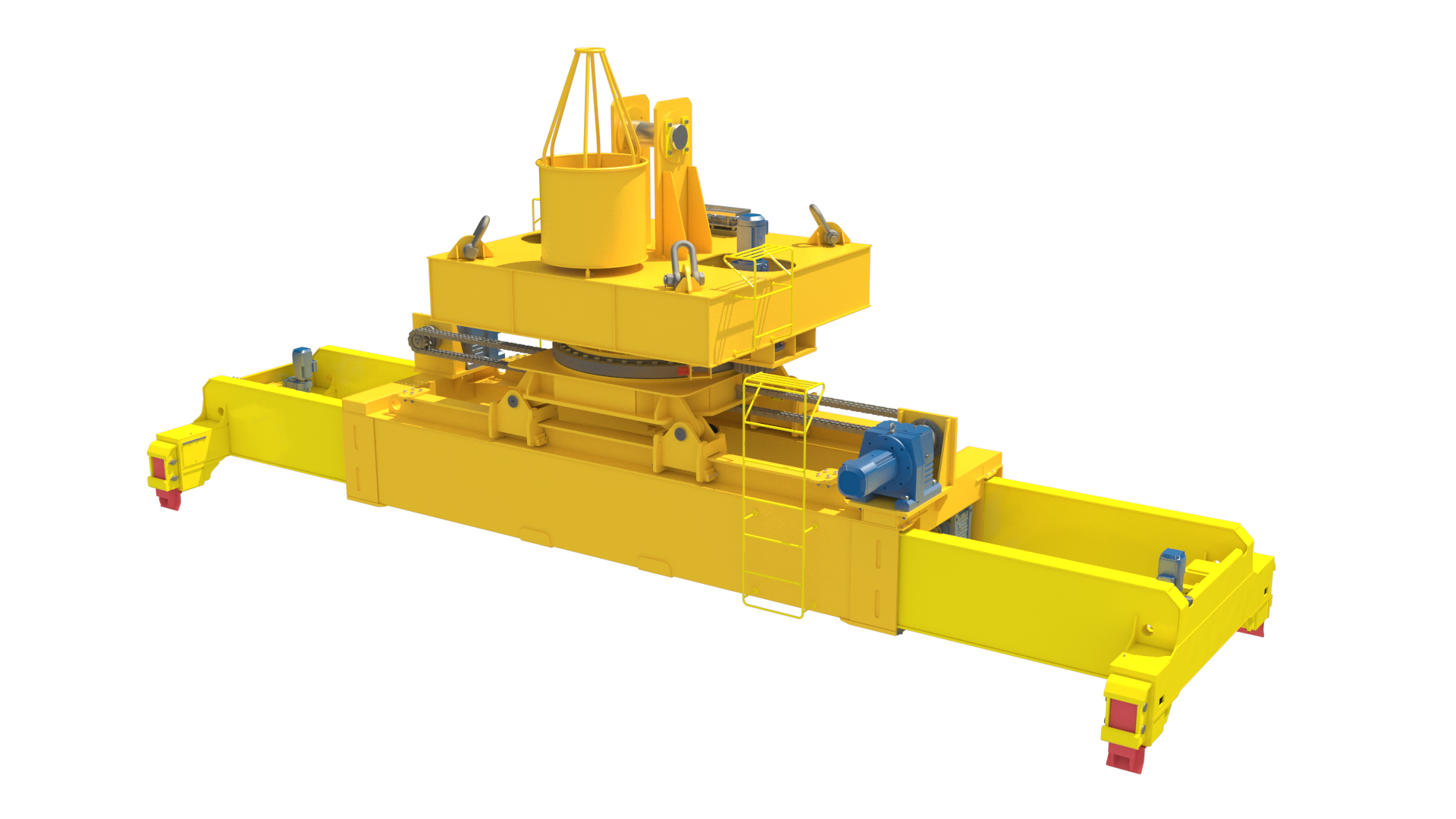 平移旋转伸缩式集装箱吊具###Translating-Rotating-Telescopic Container Spreaders